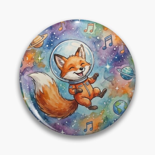Item preview, Happy fox up in space designed and sold by carlsmart1.
