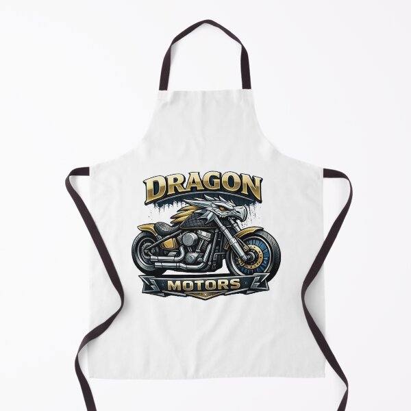 Item preview, Dragon Motors Custom Chopper Motorcycle Gold Chrome Biker Art designed and sold by SasquatchTrail.