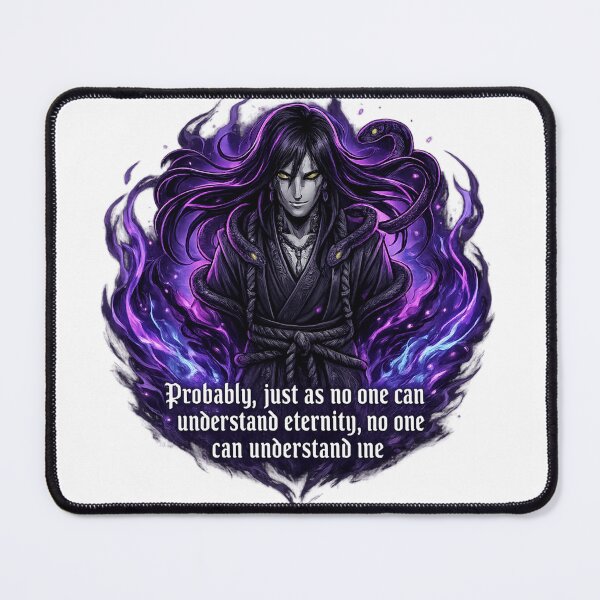 Item preview, Orochimaru Quote Anime Gothic Dark Purple Snake Aesthetic designed and sold by agaa-vibes-studio.