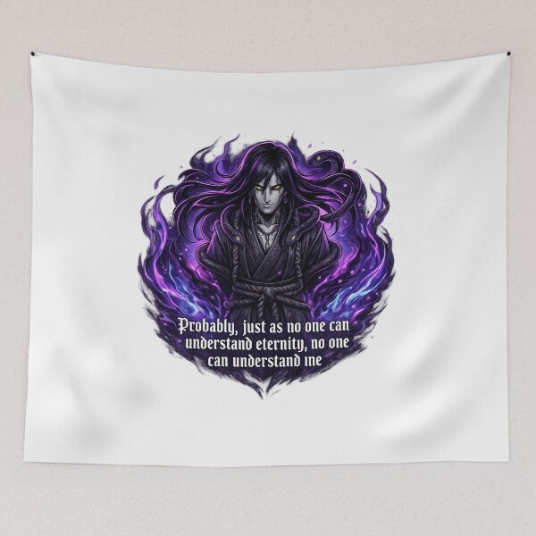 Item preview, Orochimaru Quote Anime Gothic Dark Purple Snake Aesthetic designed and sold by agaa-vibes-studio.
