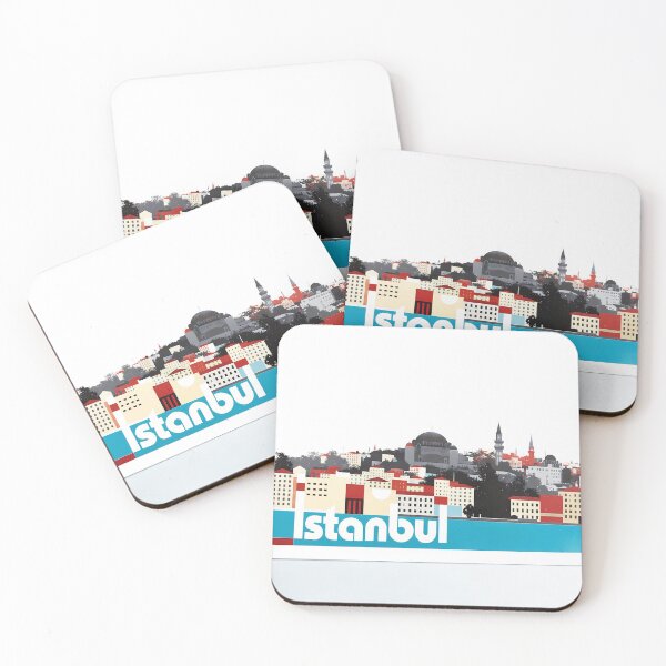 Item preview, Istanbul Abstract Modern Cityscape Collage designed and sold by OzzFrequency.