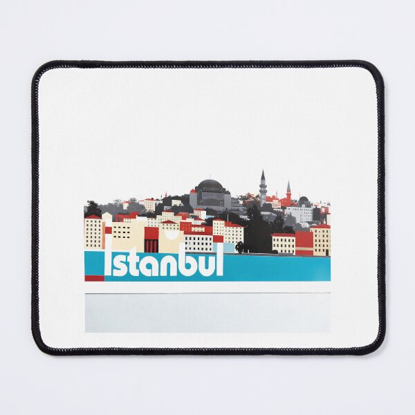 Item preview, Istanbul Abstract Modern Cityscape Collage designed and sold by OzzFrequency.