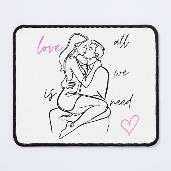 Item preview, Love Is All We Need Cute Couple Drawing designed and sold by ReuvenStore.