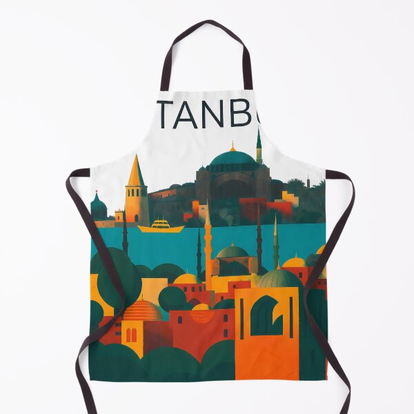 Item preview, Istanbul Abstract Modern Cityscape Collage designed and sold by OzzFrequency.