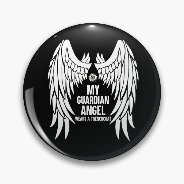 Item preview, My Guardian Angel Wears a Trenchcoat Castiel Supernatural designed and sold by Say It With Ink.