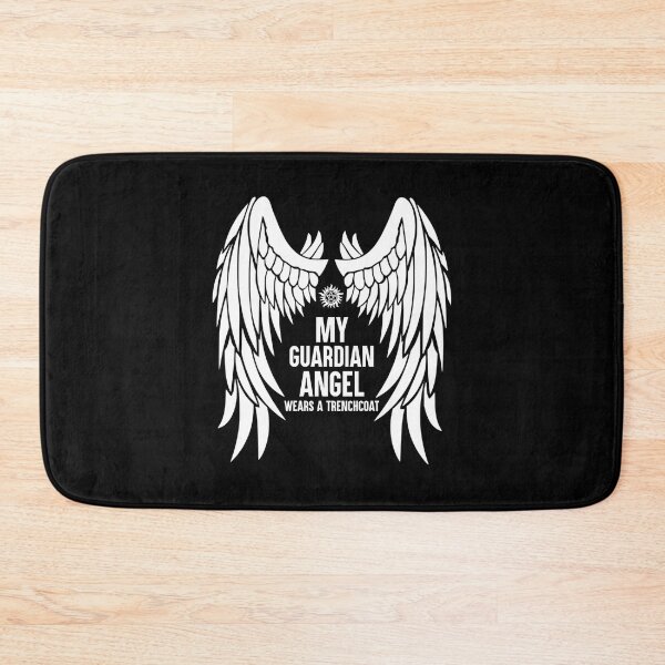 Item preview, My Guardian Angel Wears a Trenchcoat Castiel Supernatural designed and sold by Say It With Ink.