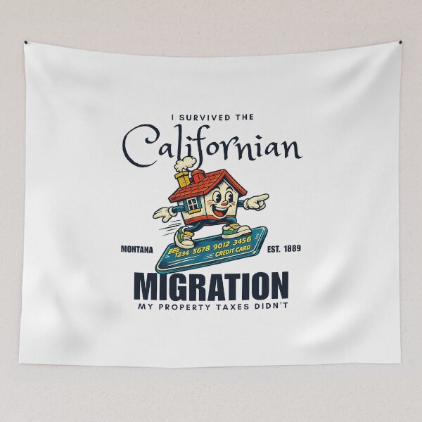Item preview, Montana : I survived the California migration  designed and sold by Peerless-Prime.