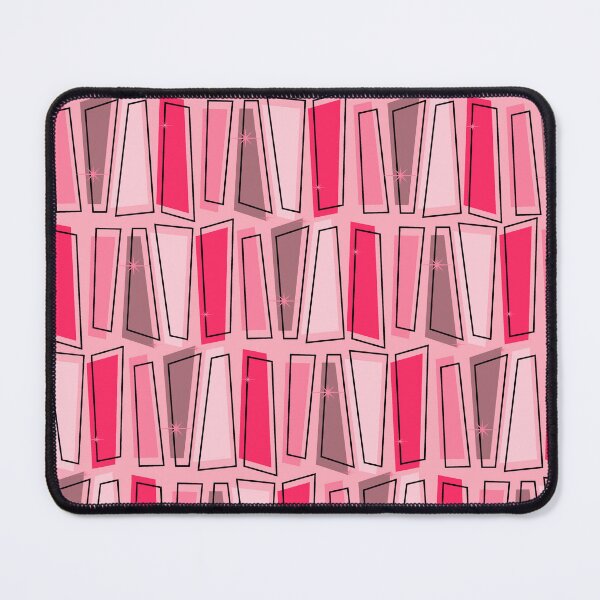 Item preview, Pink Retro Geometric Mid Century Modern Pattern designed and sold by Vileprint.