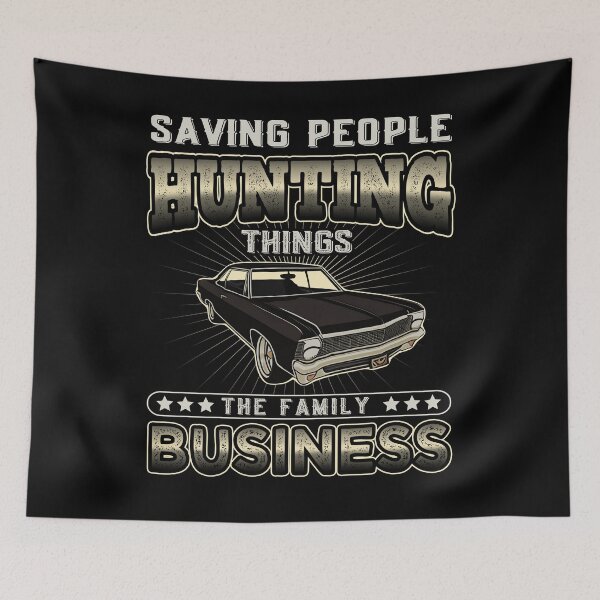 Item preview, Saving People Hunting Things The Family Business Supernatural Quote designed and sold by Say It With Ink.