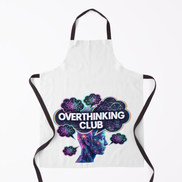 Item preview, Overthinking Club Neon Glitch Aesthetic designed and sold by agaa-vibes-studio.