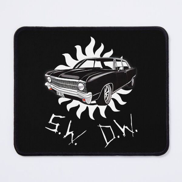 Item preview, SW & DW Initials Supernatural Impala Baby Classic Car Nostalgia designed and sold by Say It With Ink.