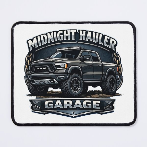 Item preview, Midnight Hauler Garage Black Ram Pickup Truck Off-Road 4x4 Design designed and sold by SasquatchTrail.