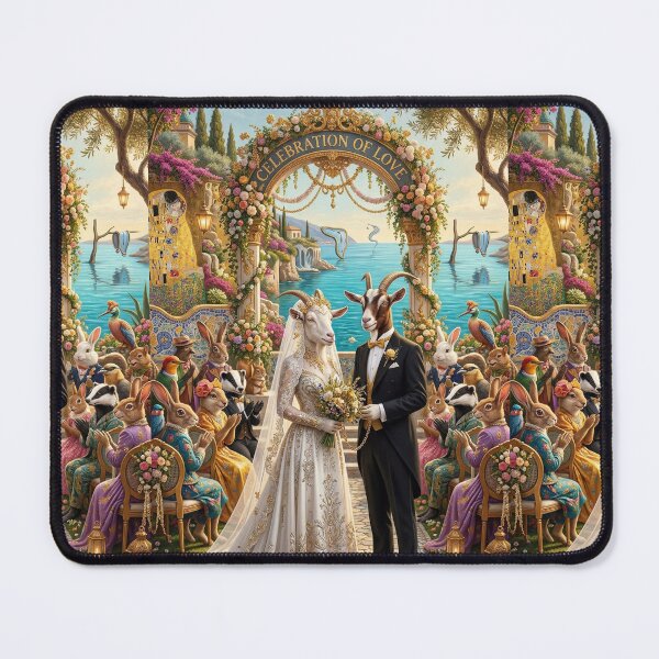Item preview, The wedding of a goat and a billy goat. Year of the Goat 2027. designed and sold by Natalia-Vlad.