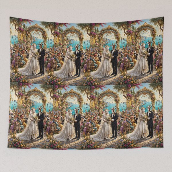 Item preview, The wedding of a goat and a billy goat. Year of the Goat 2027. designed and sold by Natalia-Vlad.