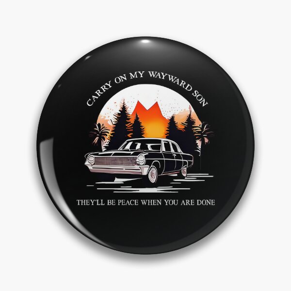 Item preview, Carry On My Wayward Son Impala Supernatural Theme Song designed and sold by Say It With Ink.