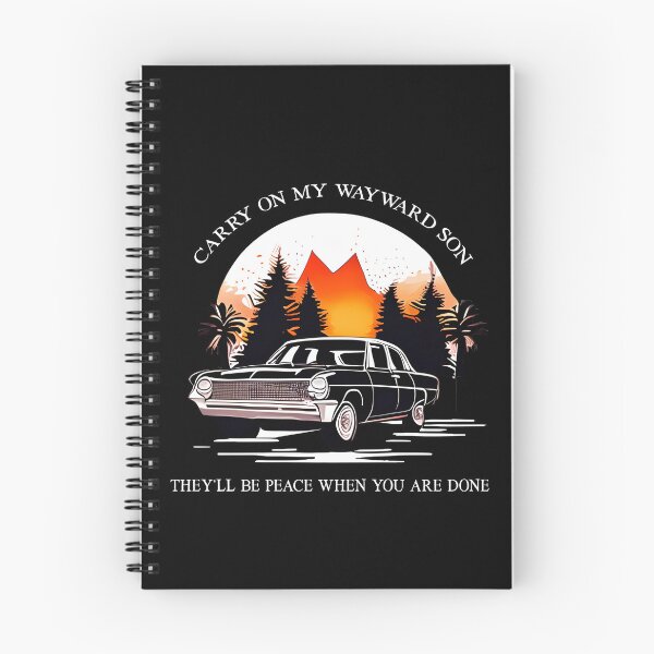 Artikelvorschau, Carry On My Wayward Son Impala Supernatural Theme Song entworfen und verkauft von Say It With Ink.