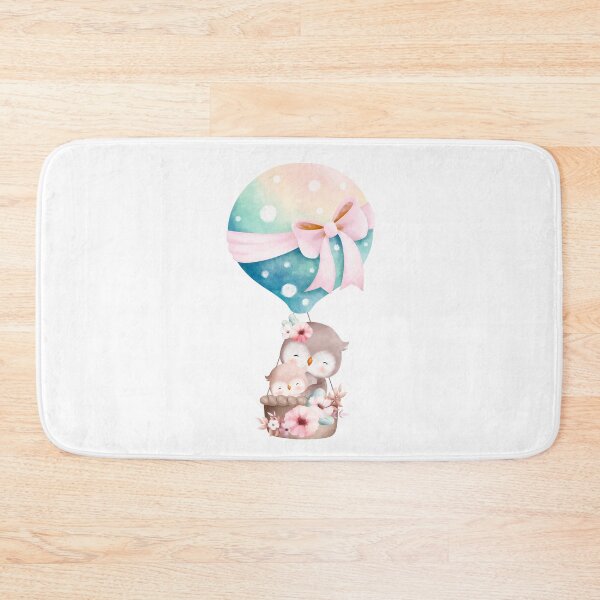 Item preview, Easter Mom and Baby Owl with Balloon - Adorable Spring Owl Nature Gift designed and sold by FuzionRaptor.