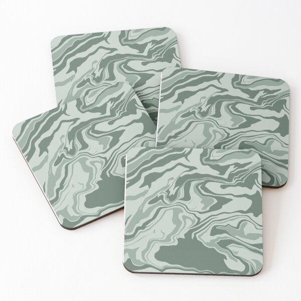 Item preview, Earthy Olive Green Marble Fluid Stone Abstract Pattern designed and sold by ​Jyoti Digital Artist.