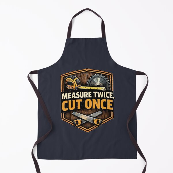 Item preview, Measure Twice Cut Once - Woodworking & Carpenter Graphic designed and sold by JVDesignsShop.