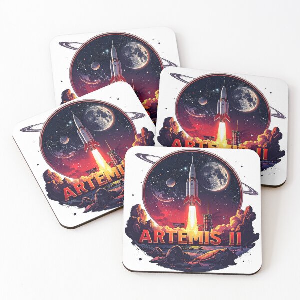 Item preview, Artemis II Lunar Mission Retro Space Design designed and sold by RedVista.