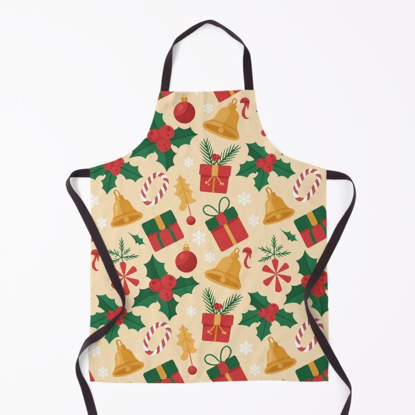 Item preview, Christmas Seamless Pattern – Holly, Bells & Gifts designed and sold by Midnight Veil Designs.