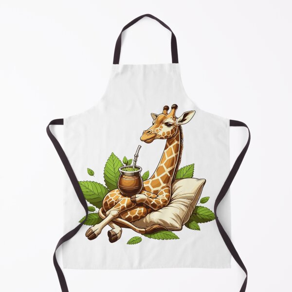 Item preview, Giraffe Drinking Yerba Mate Chill Design designed and sold by CyfroweMysli.