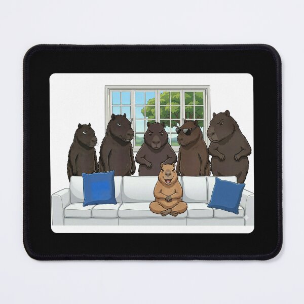 Item preview, Funny Capybara Sofa Meme - Iconic IYKYK Illustration designed and sold by EhrenGeneration.