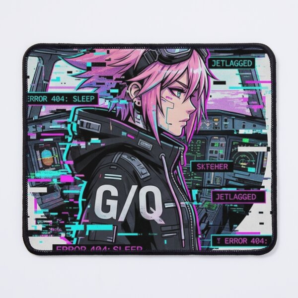 Item preview, Cyberpunk Jetlagged Pilot Girl designed and sold by jsjsumter7.