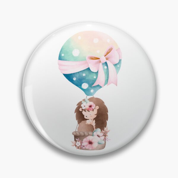 Item preview, Easter Mom and Baby Hedgehog with Balloon - Adorable Spring Animal Gift designed and sold by FuzionRaptor.