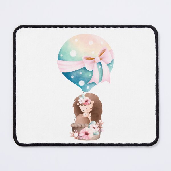 Item preview, Easter Mom and Baby Hedgehog with Balloon - Adorable Spring Animal Gift designed and sold by FuzionRaptor.