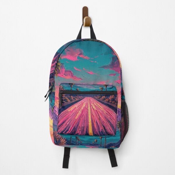 Item preview, Vibrant Desert Sunset Road Trip Painting designed and sold by FringeInk.