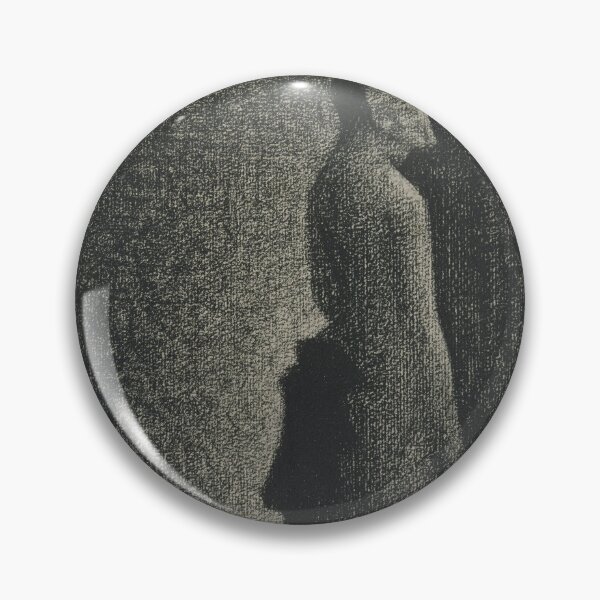 Item preview, The Black Bow by Georges Seurat: Minimalist Monochrome Fine Art Poster designed and sold by artofuniverse.
