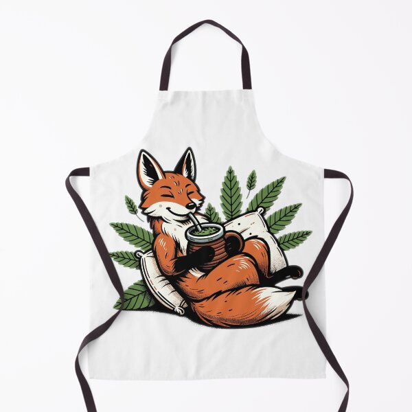 Item preview, Fox Drinking Yerba Mate Chill Design designed and sold by CyfroweMysli.