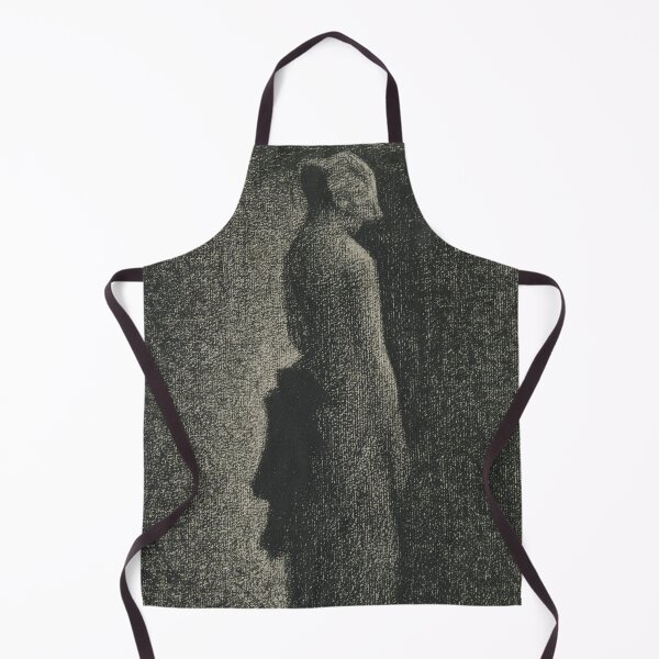Item preview, The Black Bow by Georges Seurat: Minimalist Monochrome Fine Art Poster designed and sold by artofuniverse.