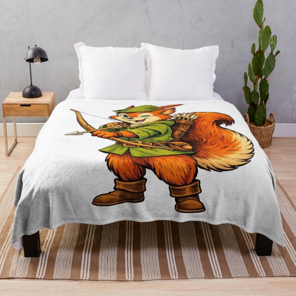 Item preview, Robin Hood Squirrel Archer Cartoon designed and sold by SecretSquirrellDesigns.