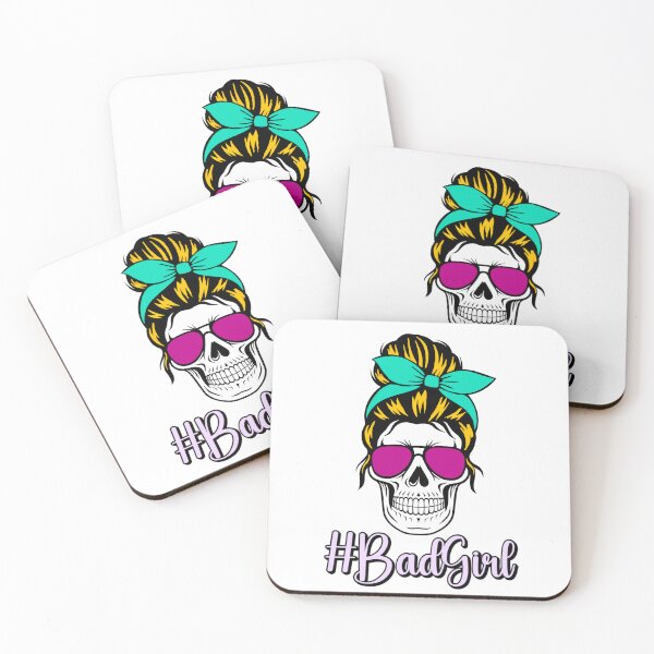 Item preview, #BadGirl - Skull designed and sold by ParkandPress.