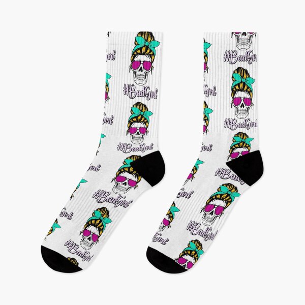 Item preview, #BadGirl - Skull designed and sold by ParkandPress.