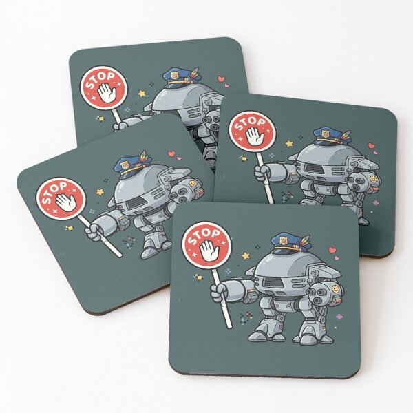 Item preview, Safety Protocol: The ED-209 Compliance Cutie Sticker designed and sold by CleverCulture.