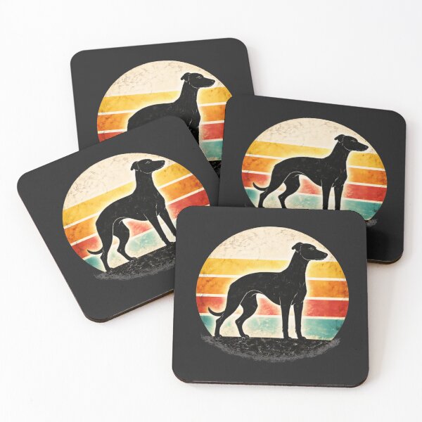 Item preview, Greyhound Whippet Sunset Silhouette Retro Sighthound Dog Lover Gift designed and sold by ZEBBEDE - Minimal Streetwear .