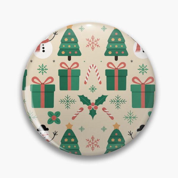 Item preview, Christmas Seamless Pattern – Snowmen, Trees & Gifts designed and sold by Midnight Veil Designs.