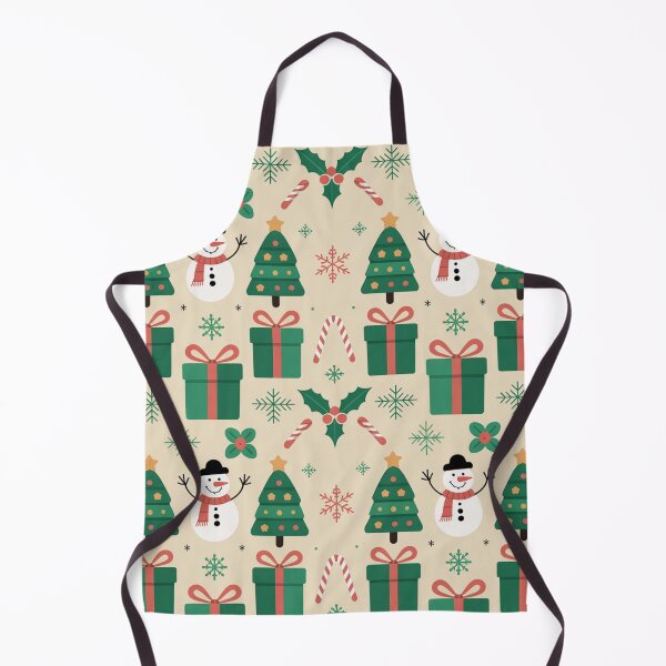 Item preview, Christmas Seamless Pattern – Snowmen, Trees & Gifts designed and sold by Midnight Veil Designs.