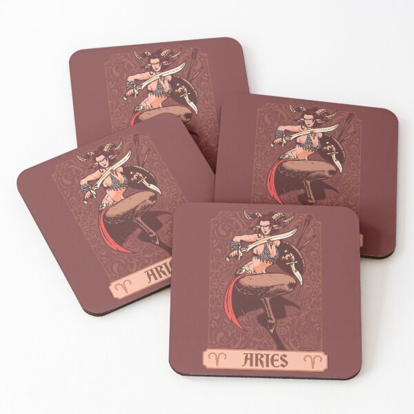 Item preview, Zodiac Girl Star Sign Aries Warrior Satyr designed and sold by Dollarandwolfe.