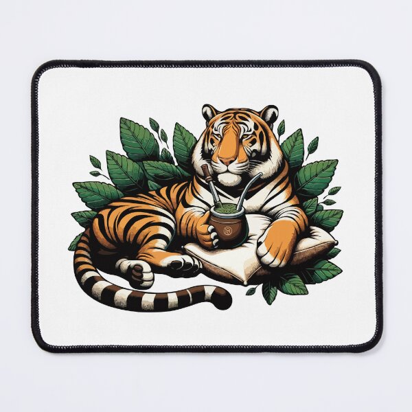 Item preview, Tiger Drinking Yerba Mate Calm Power Design designed and sold by CyfroweMysli.
