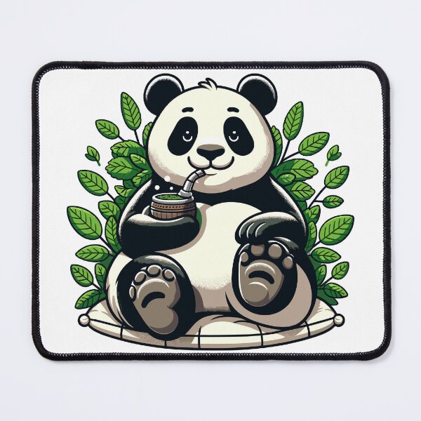 Item preview, Panda Drinking Yerba Mate Chill Design designed and sold by CyfroweMysli.