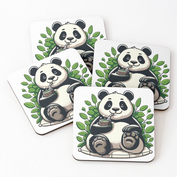 Item preview, Panda Drinking Yerba Mate Chill Design designed and sold by CyfroweMysli.