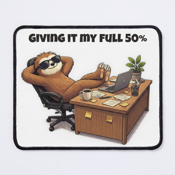 Item preview, Giving it my Full 50% Funny Work Humor designed and sold by Dianefromamsterdam.