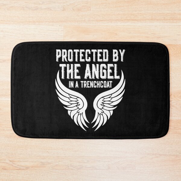 Item preview, Protected By The Angel In A Trenchcoat Castiel SPN designed and sold by Say It With Ink.