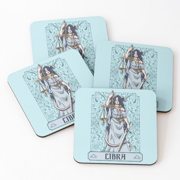 Item preview, Zodiac Girl Star Sign Libra Balance Scales designed and sold by Dollarandwolfe.