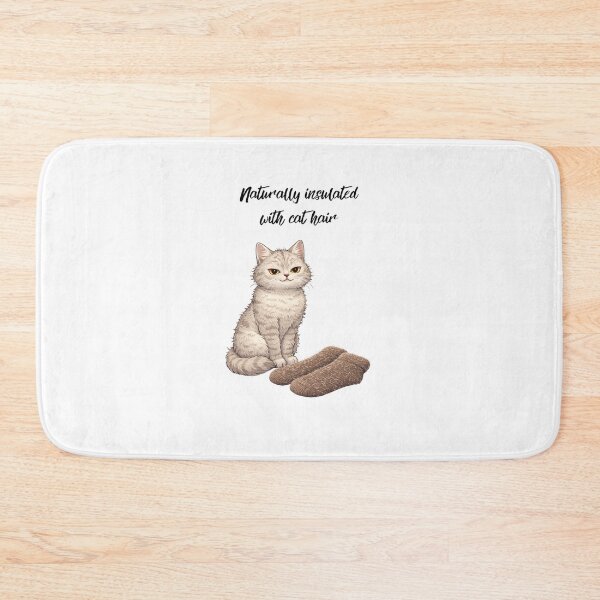Item preview, Naturally Insulated with Cat Hair Funny Cat Lover Design designed and sold by YasochkaCatsArt.