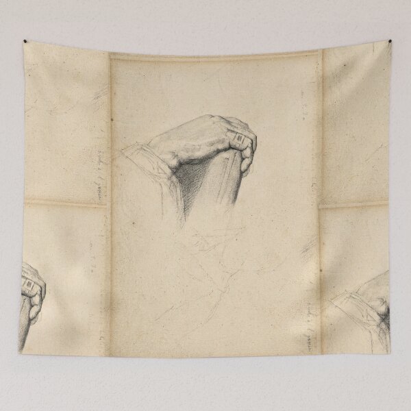 Item preview, The Hand of Poussin After Ingres by Georges Seurat: Fine Art Poster designed and sold by artofuniverse.